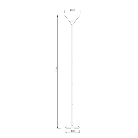 Zumaline Lampa PODŁOGOWA MOREN CZARNY 003064-028670