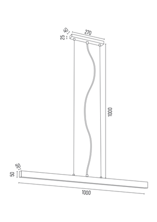 Lampa wisząca VERMONT biały LED 3950 Argon