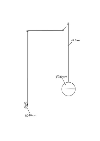 MOOSEE lampa ścienna BOWL czarna