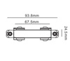 Łącznik prosty krótki do systemu ProRail3 230V czarny / metal / tworzywo sztuczne