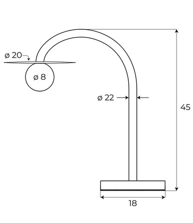 Maxlight T0054 Lampa Stołowa Enigma Złota