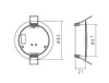 Multisensor  DALI-2 PIR PODTYNKOWY SR-DA9030A-PIR Sunricher