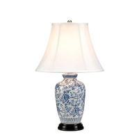 Lampa stołowa Blue Ginger Jar  Niebieskie / Biel BLUE-G-JAR-TL Elstead Lighting