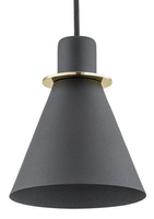 Lampa wisząca BEVERLY czarny, mosiądz  E27 4687 Argon