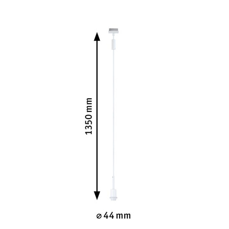 Oprawa zwieszana na szynoprzewód URail DECO SYSEMS DIM E14 max.20W 230V biały RAL9003 / metal