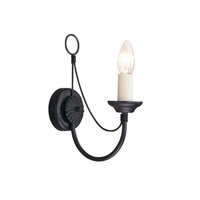 Kinkiet Carisbrooke   Czarne CB1-BLACK Elstead Lighting