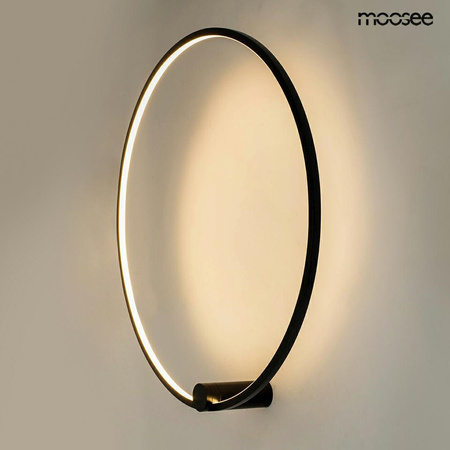 MOOSEE lampa ścienna HOOP 80 czarna