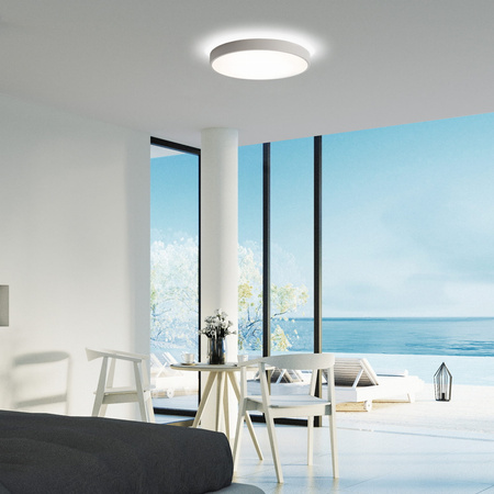 Lampa sufitowa Lisboa ACB Lighting 2xLED Teksturowany biały Aluminium/Żelazo/Pleksi P385140B