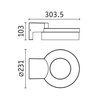 Oprawa elewacyjna CAPERA LED SH Zigbee12,5W 800lm 2200K-3000K czujnik ruchu i zmierzchu IP44 230V antracyt / aluminium