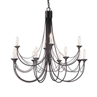 Żyrandol Carisbrooke 1  Czarne CB12-BLACK Elstead Lighting