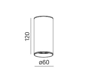 AQFORM PET LED 230V exterior M930 27° Phase-Control natynkowy biały 47029-M930-F3-PH-13