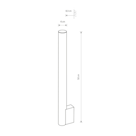 Lampa ścienna ICE TUBE LED M Biały Nowodvorski 8122