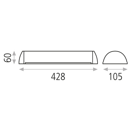 Lampa ścienna Casio ACB Lighting LED E27 Biały Metal/Opal Szkło A16100B