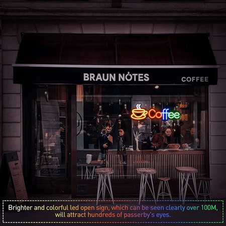 NEON COFFEE 60x20 ULFN431 Unilight