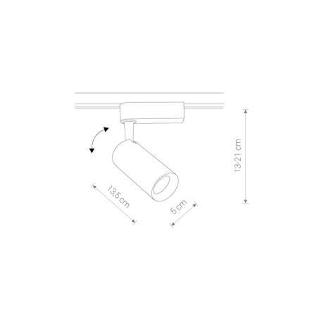 1-obwodowy Profile PROFILE IRIS LED 20W Biały Nowodvorski 9004