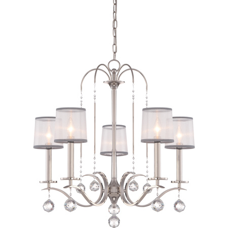 Żyrandol Whitney   Imperialne srebro QZ-WHITNEY5 Elstead Lighting