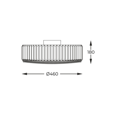 Zumaline Lampa SUFITOWA PRINCE SREBRNY 003064-000969