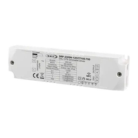 Zasilacz LED 12W 100-500mA DALI DT8 SRP-2309N-12CCT100-700