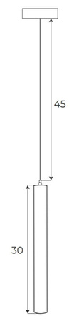 Maxlight Magnetic M0012D Lampa Wisząca Magnetyczna System Dali 5W 361LM 3000K