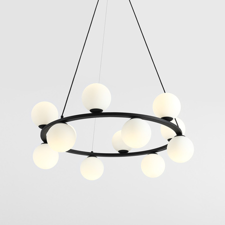 LAMPA WISZĄCA KRONE 12 BLACK