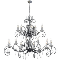 Żyrandol Amarilli 1  Czarny / Srebrna patyna Czarne / Srebrna patyna AML15-BLK-SILVER Elstead Lighting