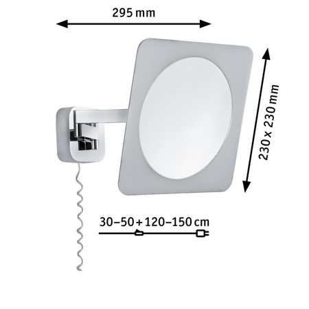 Lusterko kosmetyczne BELLA LED 5.7W 3000K IP44 230V chrom / biały