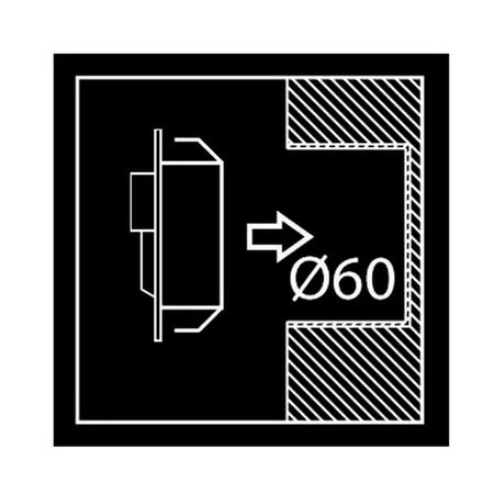 DUO RUEDA LED Light 10V 1,6W IP20 6500K szlif barwa zimna ML-RDU-K-W-1-PL-00-01 Skoff