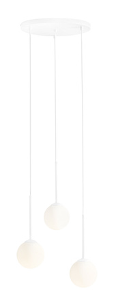 LAMPA WISZĄCA BOSSO 3 RING WHITE