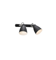 Lampa sufitowa Spot LARGO NORDLUX 2x25W E27 Czarny Metal 47060003