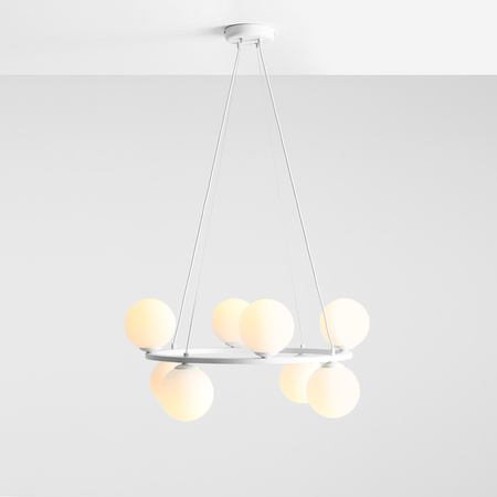 LAMPA WISZĄCA KRONE 8 WHITE