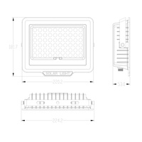 Lampa Solarna Norla  Czarny SLR-42563-200W Italux