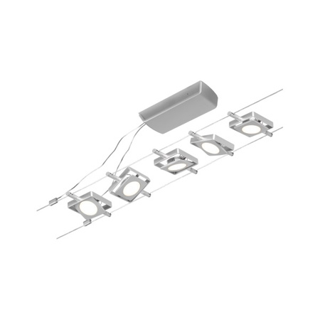 System linkowy zest MacLED 5x4,5W Chrom-mat/Chrom 12V DC 60VA twszt 3000K