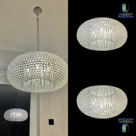 Lampa wisząca WHITE DIAMOND 9xG9 230cm ADANI AD135