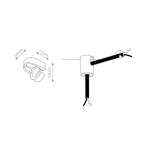 Akcesoria montażowe CAMELEON MOUNTING B Czarny Nowodvorski 8393