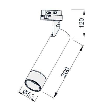 Reflektor szynowy ZOOM LED - Neutralna barwa 15W 3-fazowy ULTL32 Unilight