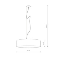 Lampa sufitowa VIVIANE Biały Nowodvorski 6772