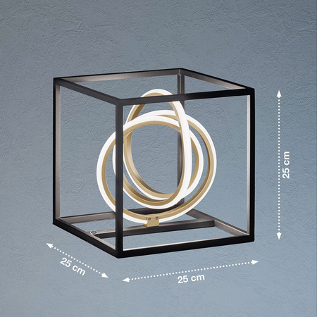 Lampa stołowa Gisi Fischer&Honsel LED 1x14W czarny metal 50413