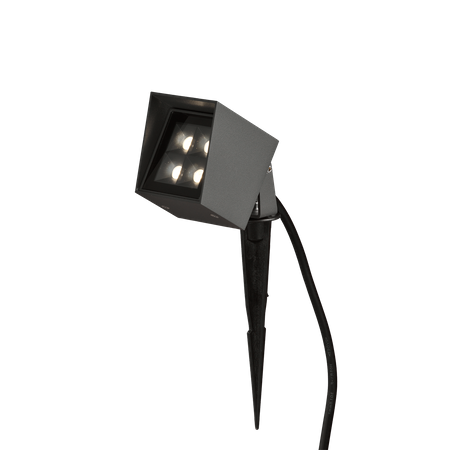 Lampa ścienna Apus ACB Lighting LED Teksturowany antracyt Aluminium/Szkło A205810GR