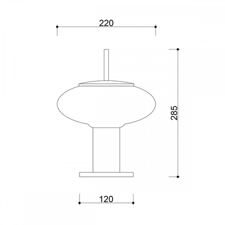 TORNI ST biała lampa stołowa TOS111P1 UMMO