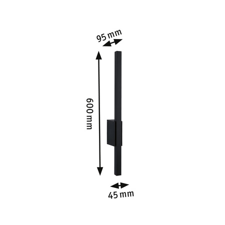 Oprawa elewacyjna STAN LED 9W 220lm 600mm 3000K IP44 odporna na wodę morską 230V antracyt aluminium