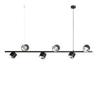 LAMPA WISZĄCA BOT 6 BLACK