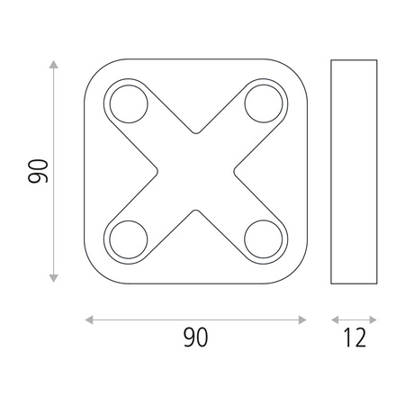 Akcesoria ACB Lighting Czarny mat XCONTROL018N