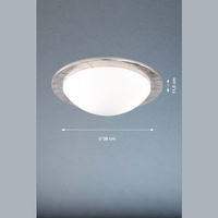 Lampa Sufitowa Nantes Fischer&Honsel E27 2x40W w kolorze niklu metal 13098