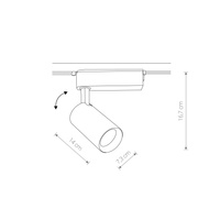 1-obwodowy Profile PROFILE IRIS LED 30W Biały Nowodvorski 9008