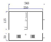 Obudowa zasilacza / podsufitka oprawy 230*125*50mm ULAC302 Unilight