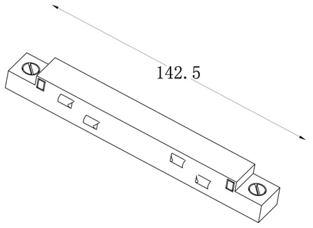 MULTILINE ŁĄCZNIK MINI ELEKTRYCZNY DO SZYN 48V BIALA ULAC231 Unilight