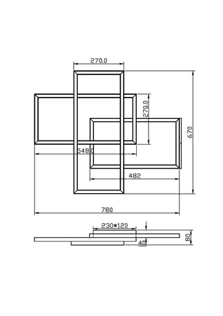 Lampa sufitowa MOD015CL-L80WK Maytoni