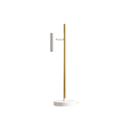 LAMPKA BIURKOWA TREVO WHITE BRASS