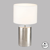 Lampa stołowa Prata Fischer&Honsel E27 1x40W w kolorze srebrnym ceramika 50663