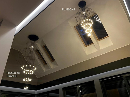 Lampa wisząca FLUSSO 43 GRANDE czarne